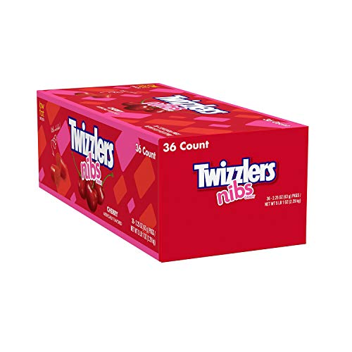 TWIZZLERS Licorice Candy, Cherry, 2.25 Ounce (Pack of 36)