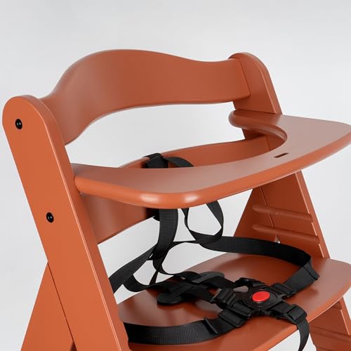 5-Punkt Gurt für Hochstuhl, 1 Set, kompatibel mit Hauck Alpha, Beta, Stokke Tripp Trapp, Roba, uvm, Schwarz, Gurtsystem mit Brustclip, verstellbarer Kinderhochstuhl Sicherheitsgurt, Hochstuhlgurt Set