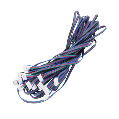 Stepper Cable 1m 4pin Motor 6pin White 10pcs Hx2.54