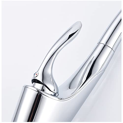 Robinets de cuisine extractibles laiton pour laver les grands plats facilement - 7