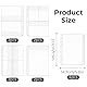 JIEYAO 12 Stück A5 Binder Taschen, 6 Löcher Bindertaschen PVC Binder Reißverschluss Mappe Durchsichtige Dokumententasche Wasserdichter Ordnertaschen Klarsichthüllen A5 für Rechnungen Karten Dateien