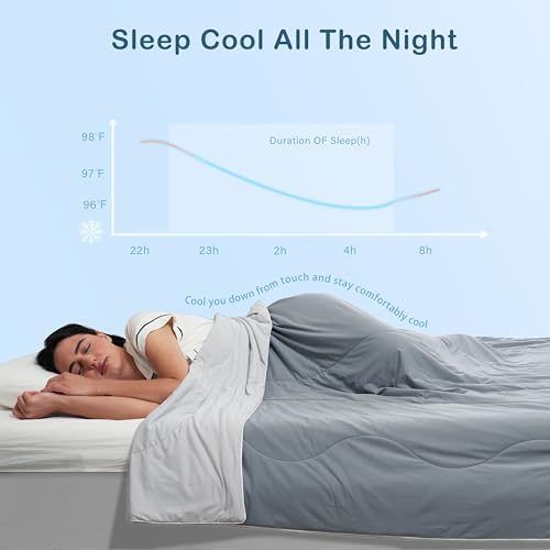 ACCURATEX Cooling Comforter Twin Size, Cool Blanket for Hot Sleepers,68x88 - image 2