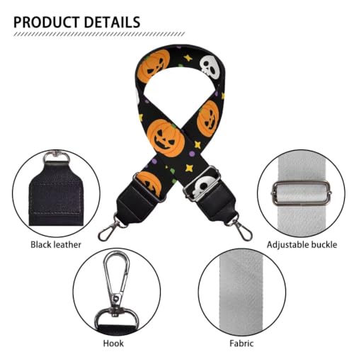 Image of Adjustable Purse Strap Replacement, Wide Shoulder Canvas Bag Strap, Crossbody Handbag Strap