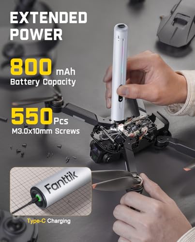 Fanttik E2 Ultra 3.7V Mini Electric Screwdriver-White & S1 Capsule Deluxe Cordless Screwdriver