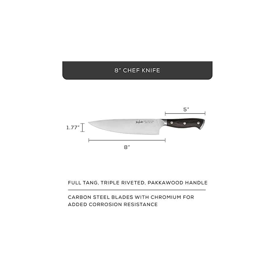 JoyJolt-8-Chef-Knife-High-Carbon-x50-German-Steel-Kitchen-Knife--Magnetic-Gift-Box JoyJolt 8” Chef Knife, High Carbon x50 German Steel Kitchen Knife – Magnetic Gift Box.