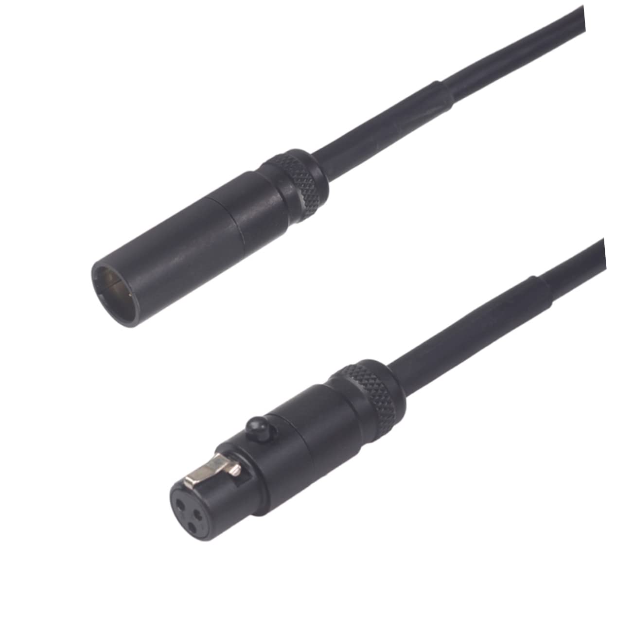 3 Stücke 0 3 M Mini Männlichen Zu Weiblichen Verlängerung Kabel High-fidelity Abschirmung Schwarz Für