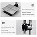 XKEDNMF Metal Arbor Press,with Punching Tool, Free Accessories Punching Tool for DIY Leather Crafts, with Aluminum Scale Plate(Package 1)