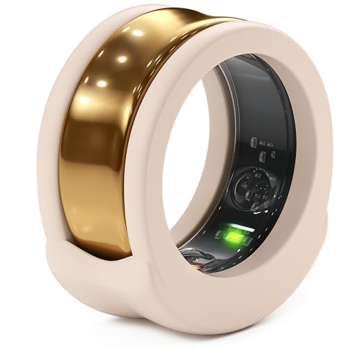 Rinfit Protector de anillo inteligente, potenciador de anillo de silicona para estilo de vida activo y gimnasio, patente de diseño SportFit de EE. UU., color piel, talla 7