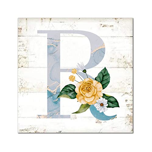 Lettres R en bois monogramme cadeau de pendaison de crémaillère