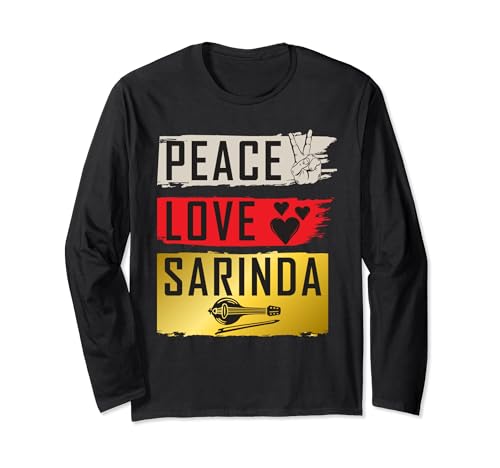 Stringed Sarinda Guitar Musical Instrument - Peace Love Sarinda Instrument de musique Sarinda Lecteur de musique Manche Longue