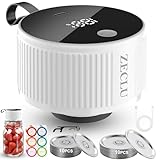 ZECLU Electric Mason Jar Vacuum Sealer Kit for Food Storage
