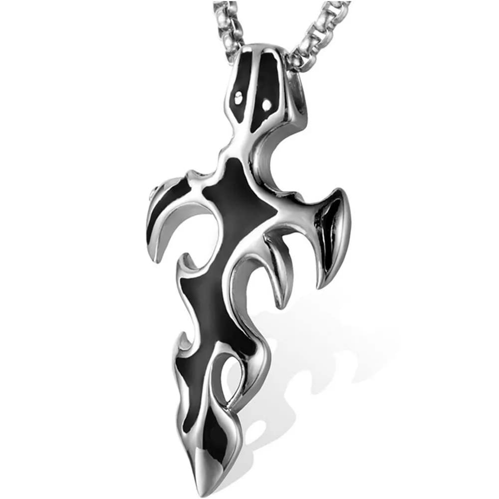 See full amazon price history chart for VIEN® Vintage Tribal Fire Cross Pendant For Men Stainless Steel Punk Necklace Mens Jewelry VIEN® Vintage Tribal Fire Cross Pendant For Men Stainless Steel Punk Necklace Mens Jewelry (B0BVFR74Y8) Amazon Price History, Amazon Price Tracker