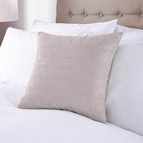 Charlotte Thomas Faux Suede Cushion Cover in Beige Cover