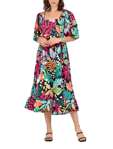 Robe midi imprimée Gentry Mud Pie robe femme chic longueur mi-longue