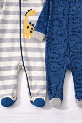 Image of TuddyBuddy 100% Cotton Multi Color Zipper Romper Sleepsuit /Romper /Jumpsuit for Baby Boy & Baby Girl