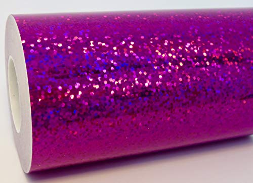 Glittering Sparkle Tape, Holographic Sequins, Self-Adhesive (3 inch x 25 ft, Purple)