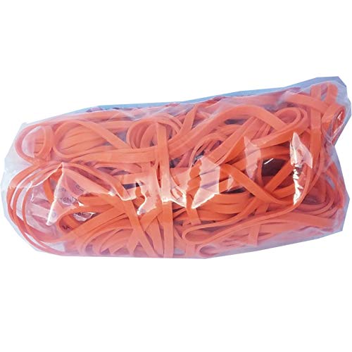 PlasticMill Rubber Bands - #33 Size - Orange Rubberbands - 100 Count.