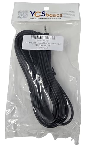 Cable Extensor TRRS 3.5mm Macho a Hembra 7.62 m miniatura 4