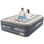 InnoTruth Queen Air Mattress with Built in Pump, Inflatable Blow up Mattress, 18" Raised Colchones Inflables Air Bed for Guests & Home, Ideal for Home Use and Outdoor Camping, 600lb Weight Capacity
