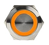 PD065 DimasTech compatible Vandalismustaster 25mm - Silverline - orange