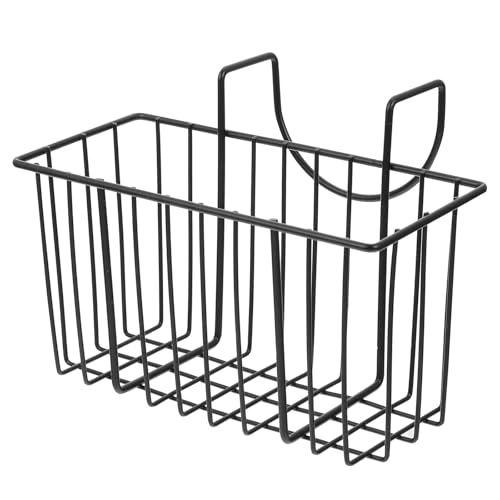 CALLARON Cesta Colgante de Acero Inoxidable Negra para Fregadero de Cocina, Escurridor Multifuncional para Esponjas y Utensilios, Organizador de Drenaje Compacto para Almacenamiento