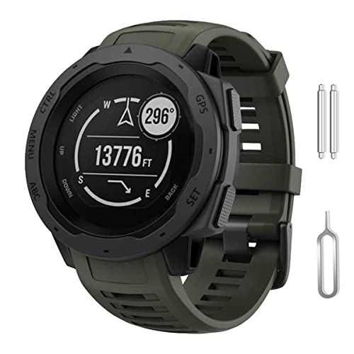 WUWOCJ 22MM �o���h�K�� �K�[�~�� Instinct/Instinct Tide/Instinct Tactical �����x���g �_�炩���V���R�� �X�|�[�c�o���h �h���h�� (�Z���ΐF)
