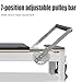Pilates Reformer, Foldable Compact Pilates Reformer Machine Suits for Studio Gym Yoga
