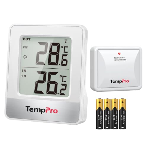 TempPro TP200C Termómetro Digital Casa, Mini LCD Estación Meteorológica