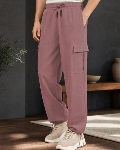 Image of Nobero Joggers for Men | Oversized Fit | Elasticated Waist with Drawcord | Soft & Breathable Fabric | Loose Track Pants | Casual & Streetwear