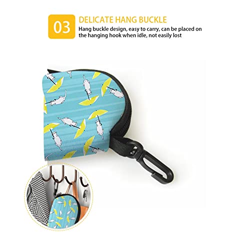 Uzzuhi Shark Sunglasses With Clip Kids Glasses Case With Zipper Soft Glasses Case For Women Men Kids Eyeglass Case For Boy Girl Teens Travel,Ocean Dodgerblue Design #TOP6