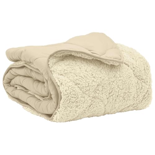 Edredón de invierno de 200 x 220 cm, microfibra, forro polar, transpirable, suave, duradero, para dormitorio, para todo el año, cálido, regulador de la temperatura, lavable