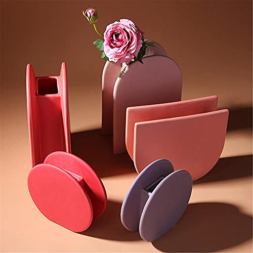 Vaas voor bloemen, huishoudelijke vazen, creatieve uitdrukking kunst decoratie, woonkamer kantoor Desktop plant container bloem - Afbeelding 5