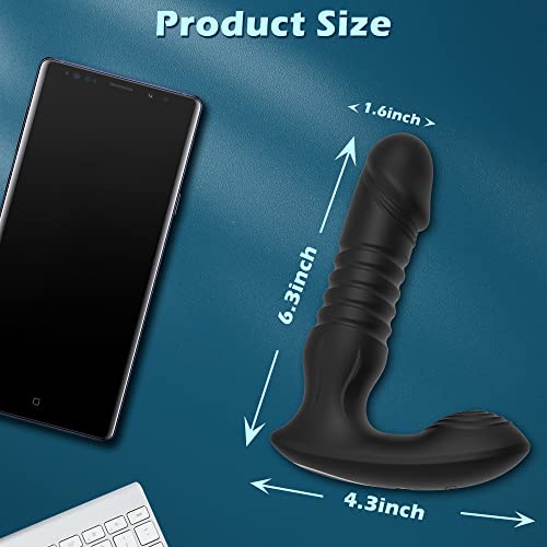 Fobono Prostate Massager, Adjustable Anal Sex Toys For Men With 7 Thrusting & Vibrating Modes, App & Remote Control Anal Vibrator, Anal Plug Prostate Stimulor Toys, Men’s Butt Plug #TOP5