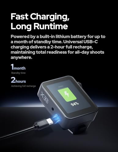 Godox X3Pro S X3Pro-S Wireless Flash Trigger Disparador de Flash Inalámbrico para Sony Cámara OLED Pantalla táctil, 2.4G HSS, Bluetooth & App Control, Remote Camera Flash Trigger para Sony - imagen 8