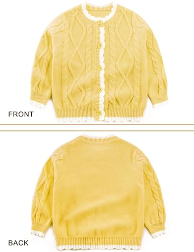 SEAUR Toddler Knitted Cardigans Long Sleeve Button Down V-neck Sweater Kid Boy Girl Knitwear Cotton Coat Fall Winter Spring4