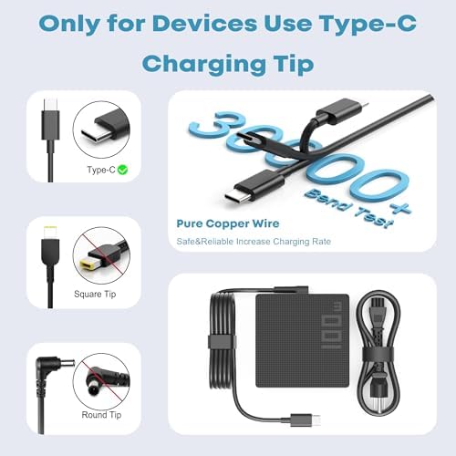 100W USB C Laptop Charger for ASUS ROG Ally x