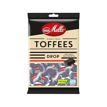 Van Melle Toffees Drop I Licorice flavored Toffee Candies I 225g 7.93 ounce