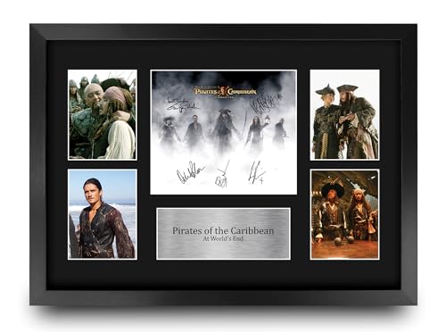Affiche Pirates des Caraïbes 3 signée pour déco salon et home cinéma