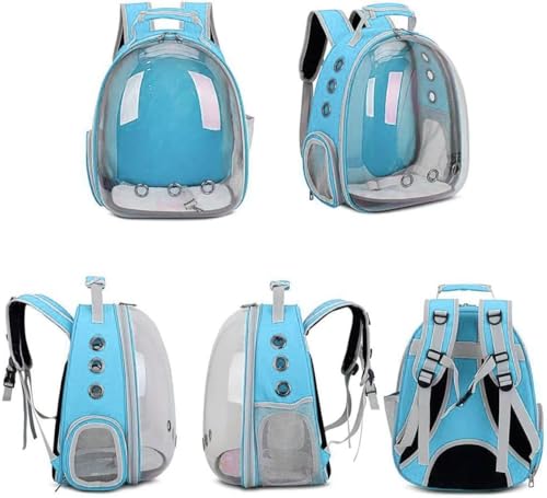 Mochila Pet com Visão Panorâmica Ventilação Total Alças Acolchoada Cães até 5kg e Gatos até 6kg, Bol