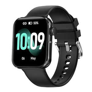 FITVII Smart Watch Answer/Make Call, 1.83″ Fitness Activity Tracker with Heart Rate Blood Pressure and Blood Oxygen, Sleep Monitor Voice Assitant 100 Sports Smartwatch for Women Men Android iOS