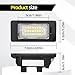 SYudwen LED License Plate Light Tag Lamp Assembly, Compatible with BMVV 1 Series E82 E88 2007-2012, 3 Series E90 E91 2006-2011, E92 E93 2007-2012 etc, Powered by 24-SMD 6000K(2 Pcs White)