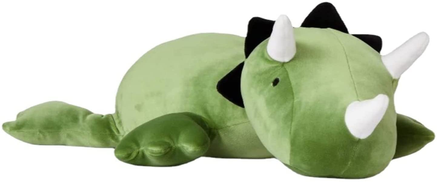 Dinosaur Weighted Plush, Weighted Stuffed Animals, Weighted Anxiety Stuffed Animal, Triceratops/Stegosaurus Weighted Dinosaur Plush Pillows for Kids Adults (Green-23inch/1.54lb) - Green-23inch/1.54lb