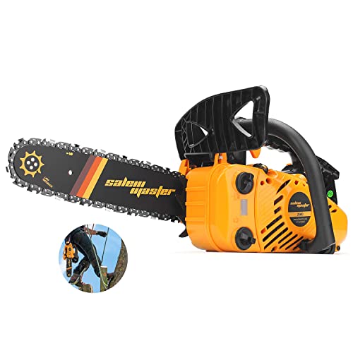 Salem Master Gas Chainsaw 25.4Cc 2-Cycle Arborist Chainsaw Top Handle, 12-Inch Professional Chainsaw, Lightweight One-Hand Chainsaw, Handheld Petrol Chain Saws For Trees Gas Powered #TOP27