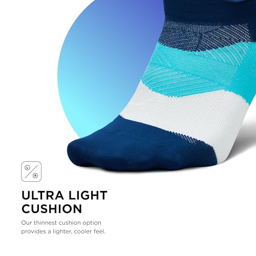 Image of Feetures Elite Light Cushion Mini Crew Sock - Sport Sock with Targeted Compression