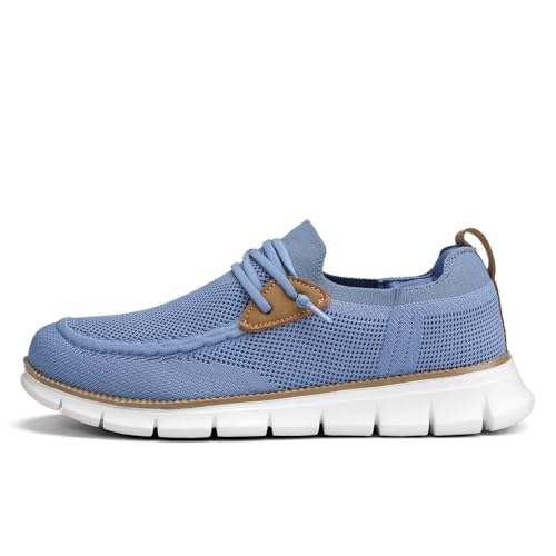 Image of Mens Casual Loafers Shoes Slip On Fashion Walking Dress Sneakers Business Oxfords Work Lightweight Soft Sole Zapatos