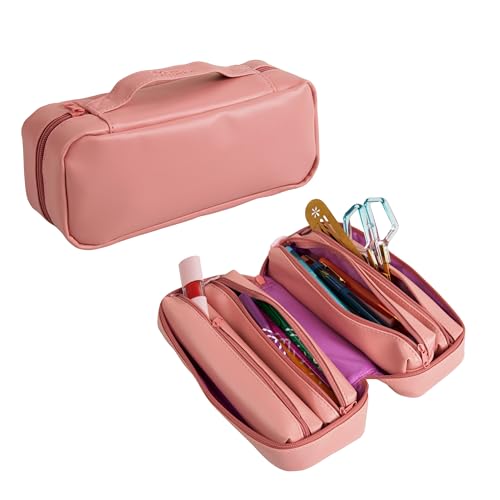 Erin Condren Mauve Vegan Leather 5-in-1 Zipper Pouch