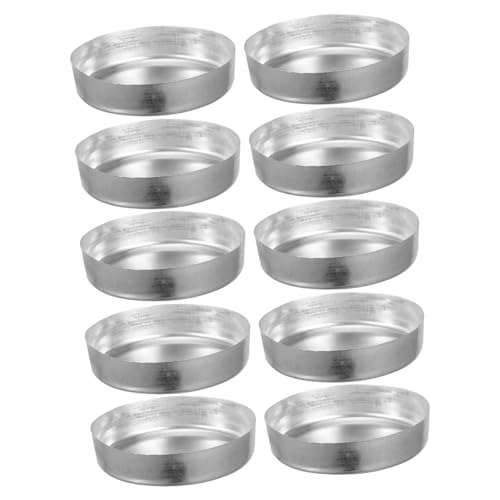 OSOLADY 10pcs Laboratory Weighing Dishes Mini Pour Boat Sample Boat Weighing Dish Plate Weighing Boats Laboratory Equipment Lab Weighing Dishes Weighing Pan Weighing Trays Aluminum Silver
