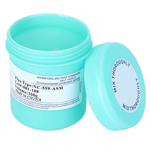 559 Noâ€‘Clean Flux Paste, NC-559-ASM 28um Soldering Flux for Electronics Phone PCB BGA SMD Repair 100g