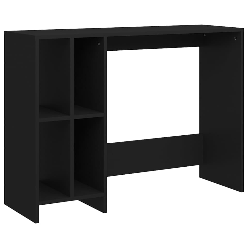 Scrivania per computer, in legno, 102,5 x 35 x 75 cm, con 4 scomparti, moderna scrivania da ufficio per studio e gaming, ideale per ufficio e dormitorio degli studenti