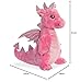 Aurora, 30836, Sparkle Tales, Dahlia Dragón, Peluche Rosa, 12 Pulgadas, Color